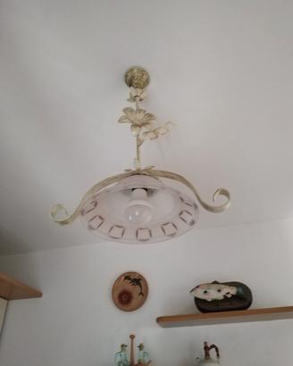 lampadario in ferro battuto 