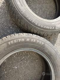 COPPIA PNEUMATICI 155/70 R13 75T USATI