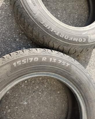 COPPIA PNEUMATICI 155/70 R13 75T USATI