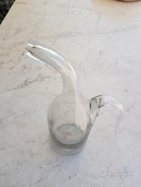 Ampolla in vetro soffiato con doppio becco