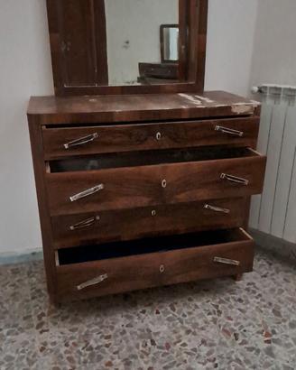 Mobile con  specchio e cassetti