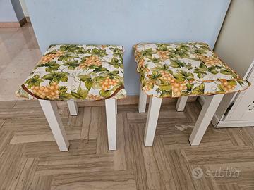 Tavolo cucina in marmo + sedie bianche €1500