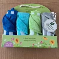 Set salviettine cotone organico