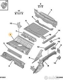 Pianale posteriore peugeot 3008 new hybrid citroen