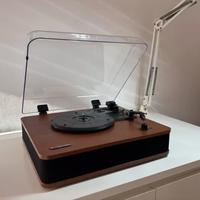 Giradischi Bluetooth con Casse, Lettore LP Vintage