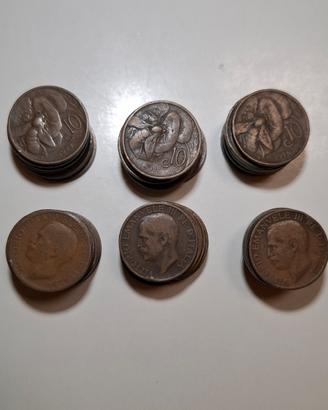 Lotto monete  10 centesimi "ape"