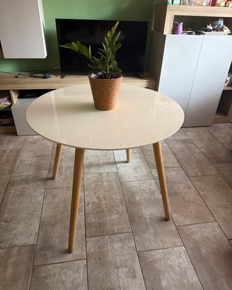 Tavolo tondo gambe in legno
