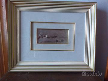 quadro bassorilievo in argento