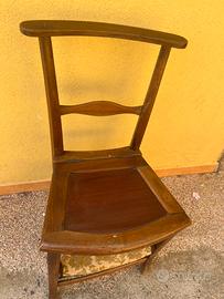 Sedie antiche originali  preghiera