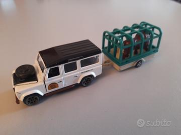 Land Rover + gabbia leone Majorette 