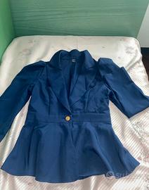 Blazer con maniche a sbuffo