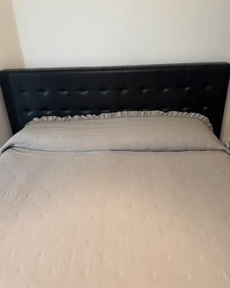 Struttura letto matrimoniale pelle