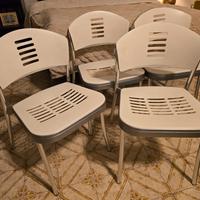 4 sedie Kartell anni 90 con telaio sano
