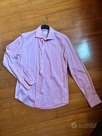 Camicia uomo puro cotone rosa