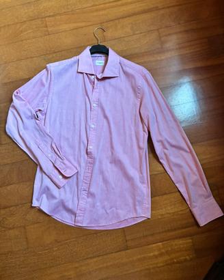 Camicia uomo puro cotone rosa
