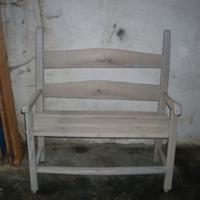 panchina con schienale