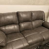 Divano recliner elettrico 3 posti antracite