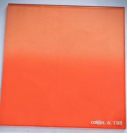 Filtro fotografico cokin degradante arancio