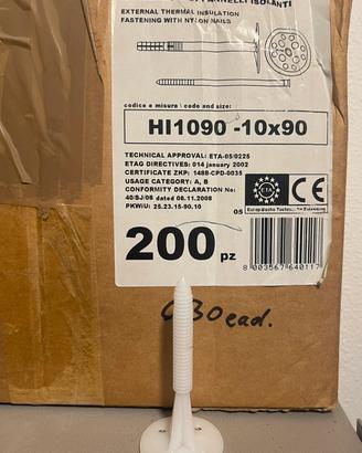TASSELLI PER CAPPOTTO RIWEGA 10X90mm conf.200 pz