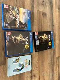 Fallout 76 ps4 piu spille abbinate e Ghost recon