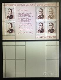 Vaticano 2013 150° Morte Gioacchino Belli (MNH*)