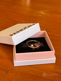 Anello Pandora Foglia in Vetro di Murano Originale