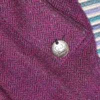 Gonna corta Gaudì donna fuxia nera