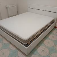 Struttura letto matrimoniale baule e materasso