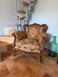 Poltrona stile barocco veneziano