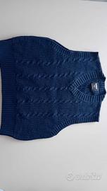 Maglione smanicato blue