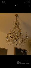 Lampadario in cristallo a goccia
