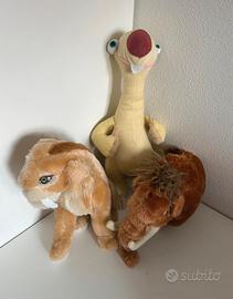 Set 3 Peluche Originali Era Glaciale originali