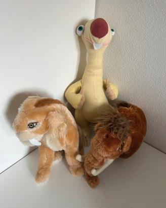 Set 3 Peluche Originali Era Glaciale originali