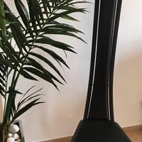 Sedia d'arredo contemporanea in pelle