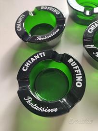 Set 6 Posacenere vintage Chianti Ruffino