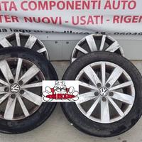 4x CERCHI IN LEGA VOLKSWAGEN PASSAT-GOLF-JETTA 16