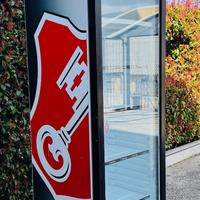 Frigo vetrina BECK’S a colonna Led bibite bar casa