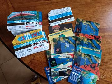 Schede telefoniche usate da collezione 