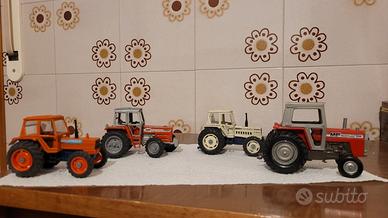 Lotto Vintage Modellini Trattori-Attrezzi Agricoli