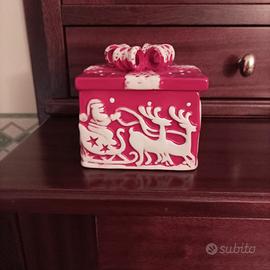 scatola decorazione ornamento ceramica nataliz