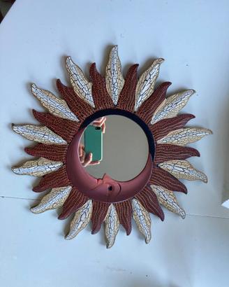 Specchio in legno Sole Indonesia