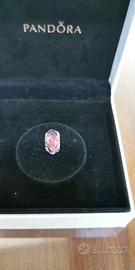 PANDORA Rosa e Foglie Charm Vetro di Murano