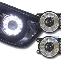 FARI ANABBAGLIANTI A LED LUCE DIURNA FONDO CROMATO