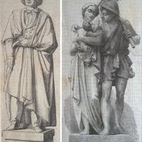 Scultura - Stampe Antiche originali d'epoca