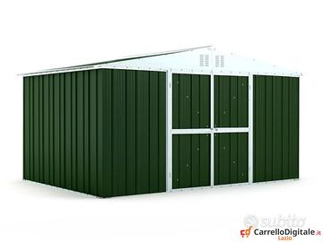 Box lamiera deposito Acciaio 403x269 verde scuro