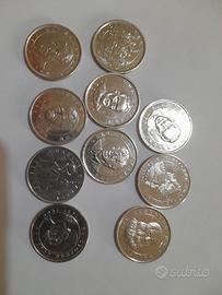 set di 10 medaglie commemorative 