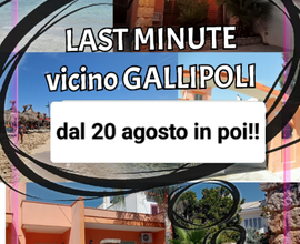 Vicino GALLIPOLI max 4posti.dal 20 agosto.no anima