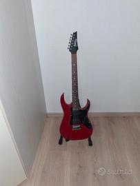 chitarra elettrica Ibanez rossa 