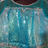 Costume carnevale elsa frozen bimba