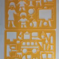 Stencil 2 pezzi per bambini